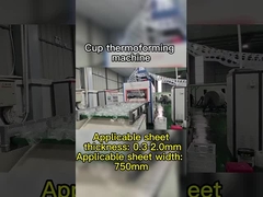 পিএলসি কন্ট্রোল ভ্যাকুয়াম থার্মোফর্মিং মেশিন ডিগ্রেডেবল উপকরণ জন্য সর্বোচ্চ গঠনের গভীরতা 180mm