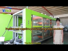 তিন স্টেশন ধনাত্মক এবং নেতিবাচক চাপ সমন্বিত মেশিন