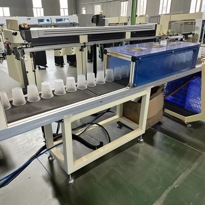 220V/50Hz কাপ প্রিন্টিং মেশিন ইউভি কালি টাইপ পিএলসি কন্ট্রোল সিস্টেম টাচ স্ক্রিন অপারেটিং ইন্টারফেস