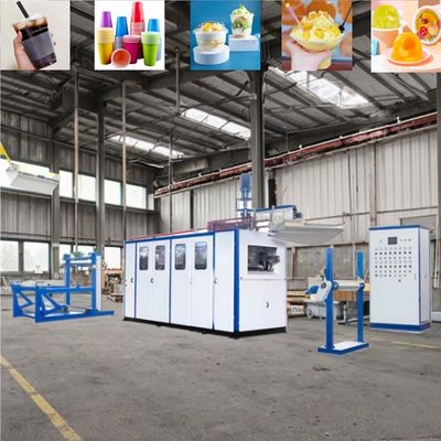 Affordable Price Plastic Thermoforming Machine with 4100*1500*2200mm Dimensions 60-70L/min Water Consumption and 0.7-1.0Mpa Air Pressure
